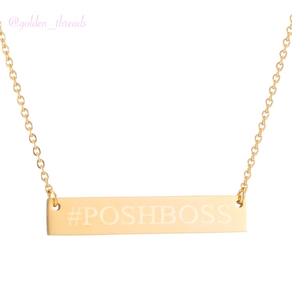 #POSHBOSS Gold Stainless Pendant Necklace - Picture 2 of 4